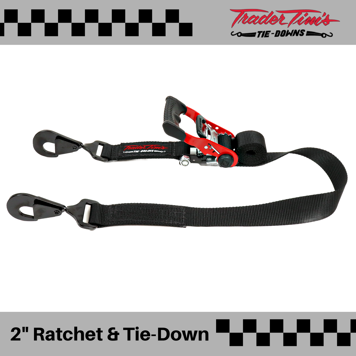 17 Piece 2" Ratchet Tie-Down with Axle Straps and Covers Kit - 4 Colors Available