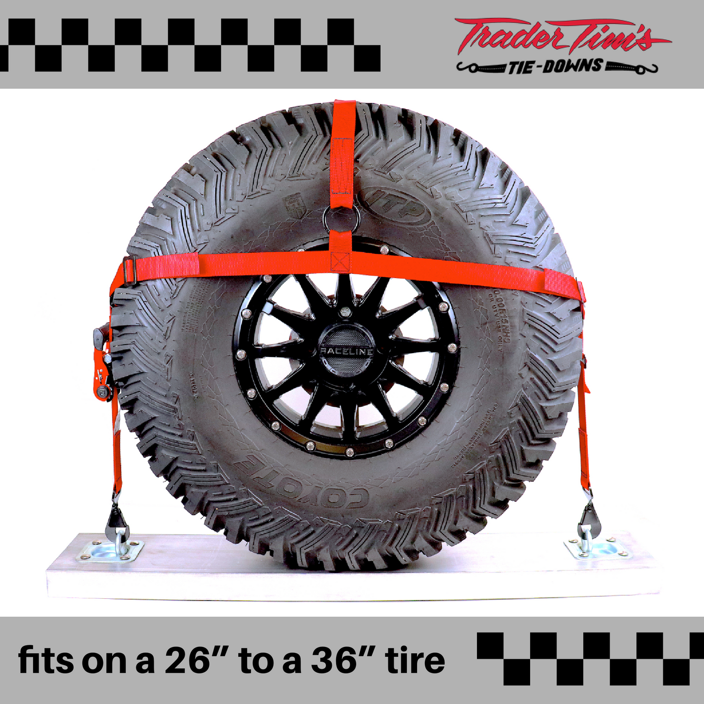 1.5" Tire Bonnet - Red or Black