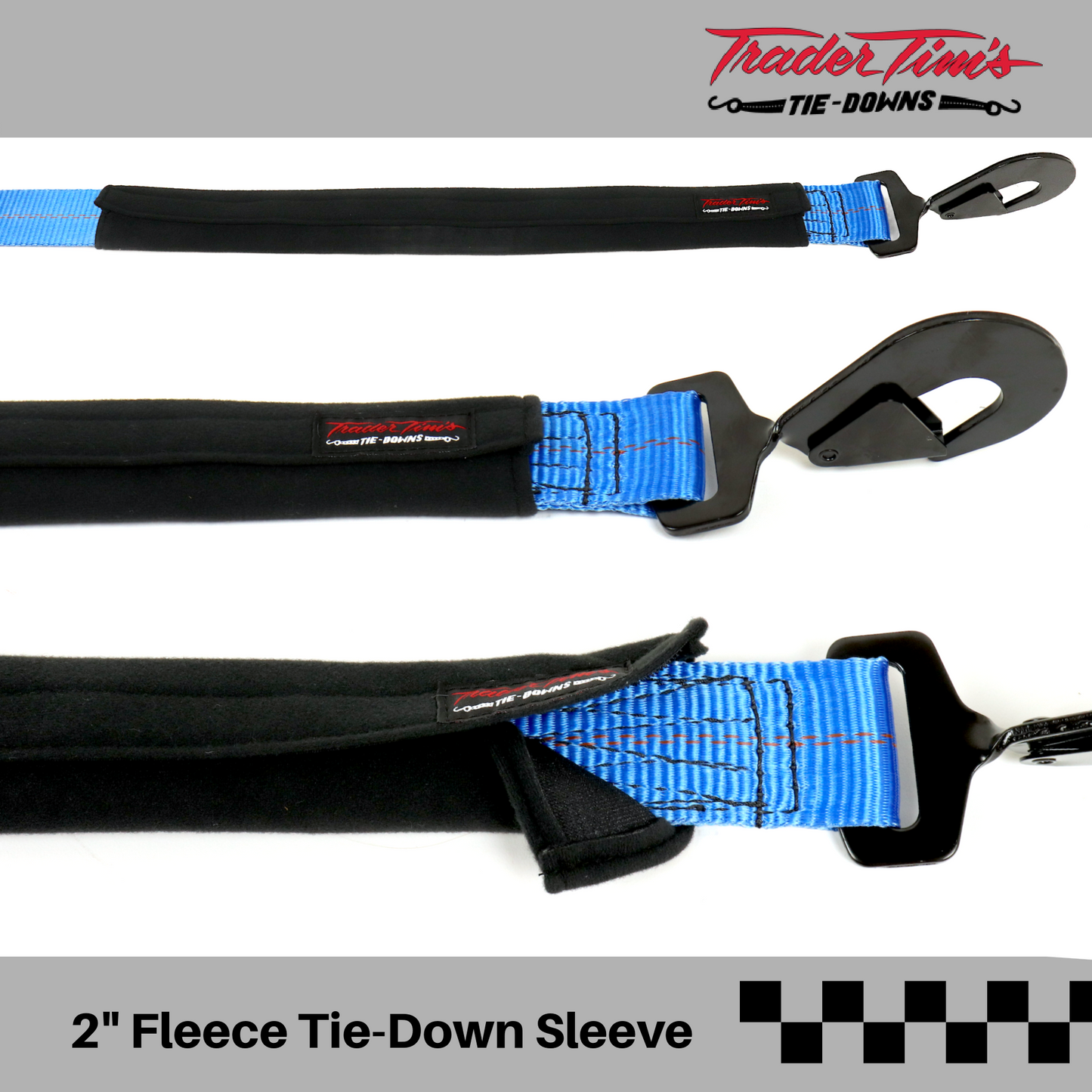 17 Piece 2" Ratchet Tie-Down with Axle Straps and Covers Kit - 4 Colors Available