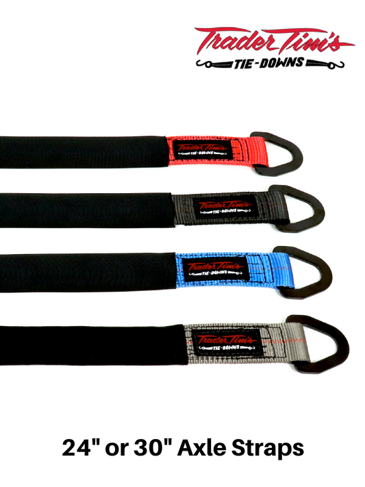 2” Axle Straps with Sleeve - 4 Colors Available