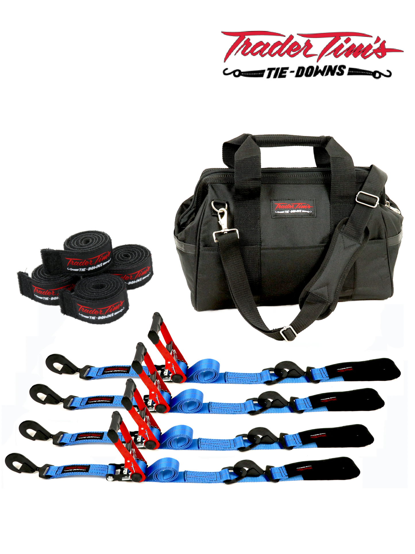 9 Piece 2" x 8' Ratchet Tie-Down with Axle Straps Kit - 4 Color Options 2700