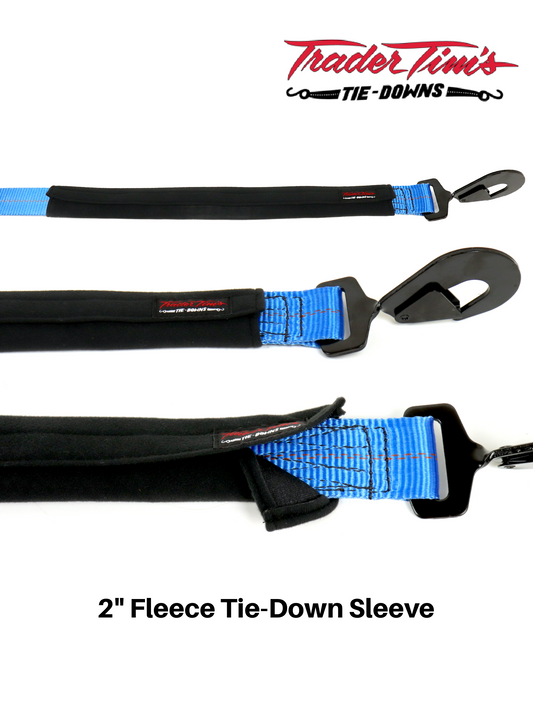 2" Fleece Tie-Down Sleeve - Black