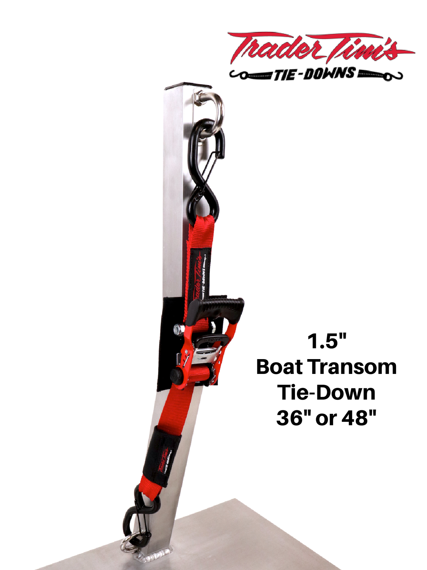 1.5" Boat Transom Tie-Down - Size & Color Options