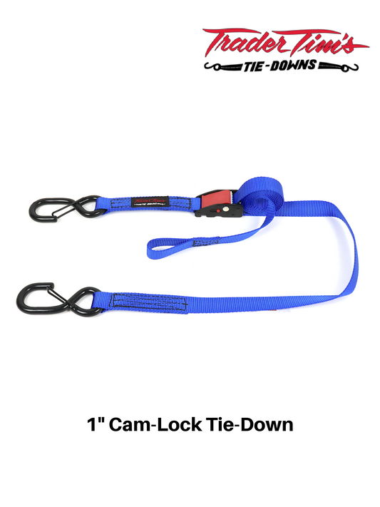1" Cam-Lock Tie Down - Size & Color Options