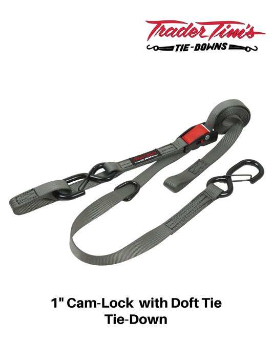 1" x 8' Cam-Lock Tie Down with Soft Tie