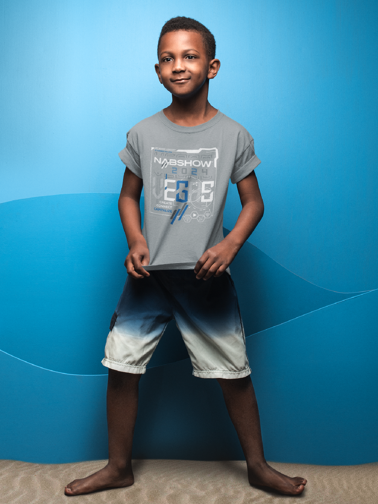 Exclusive 2024 Youth Tech Design T-Shirt - Ash Heather