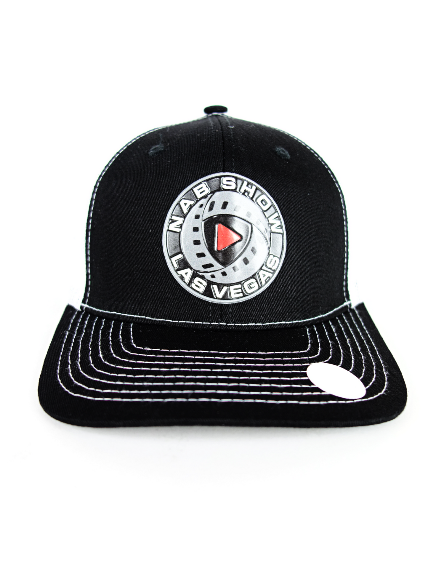 NAB Show Patch Film & Production - Curved Bill Trucker Hat - Black & White
