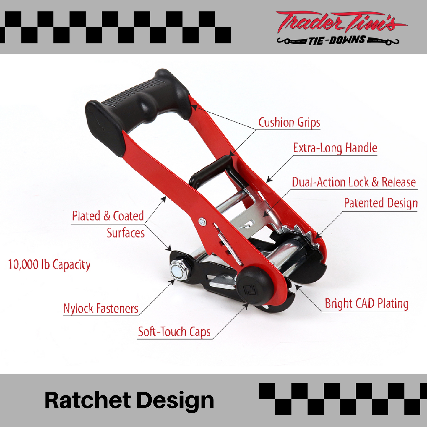 9 Piece  2" x 8' Ratchet Tie-Down with Axle Straps Kit - 4 Color Options