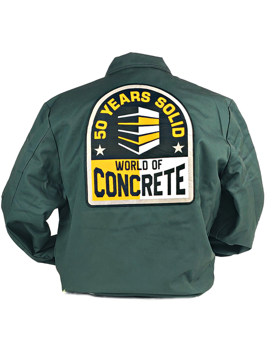 50 Years Solid - World of Concrete - Dickies Jacket - Charcoal
