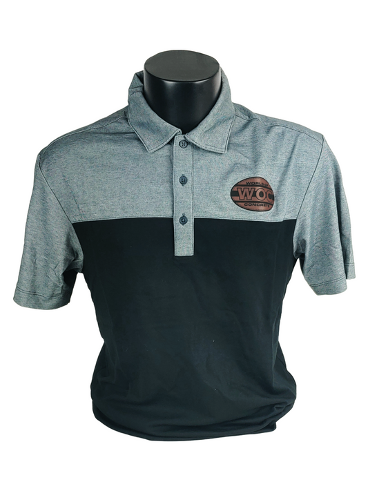 World of Concrete - Fine Pique Blend Blocked Polo with WOC Patch