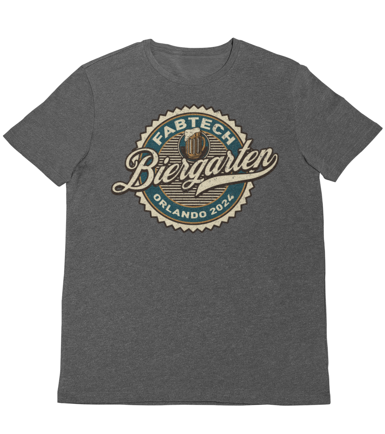 Biergarten Short Sleeve- Charcoal Heather