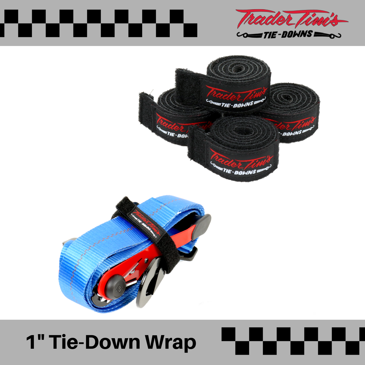 17 Piece 2" Ratchet Tie-Down with Axle Straps and Covers Kit - 4 Colors Available
