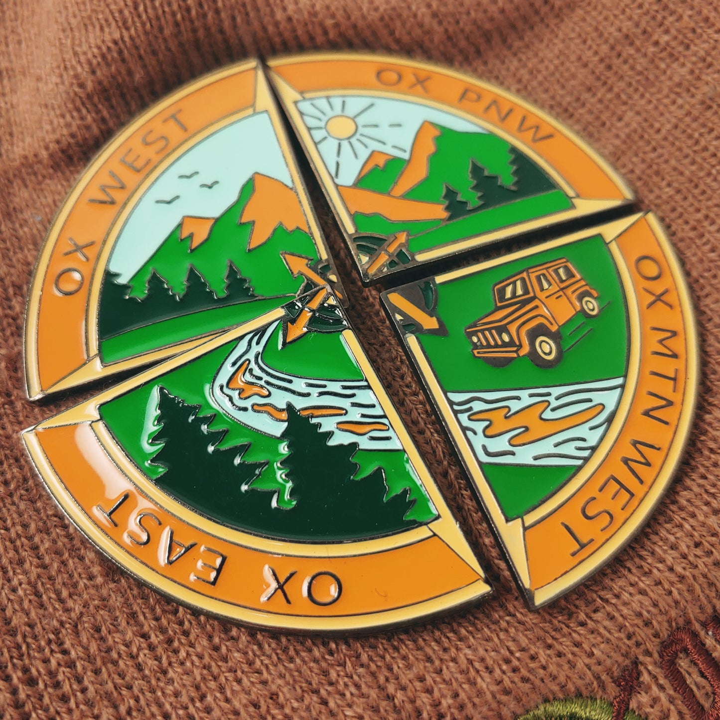 Overland Expo - Enamel Compass Pin