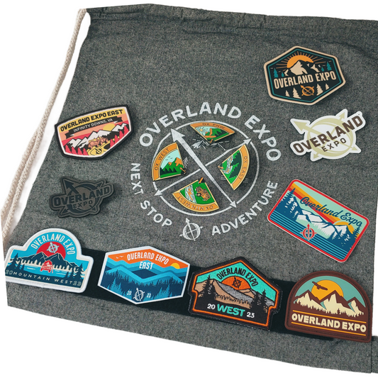 Overland Expo - Velcro Patch, Pin & Sticker Pack 2022