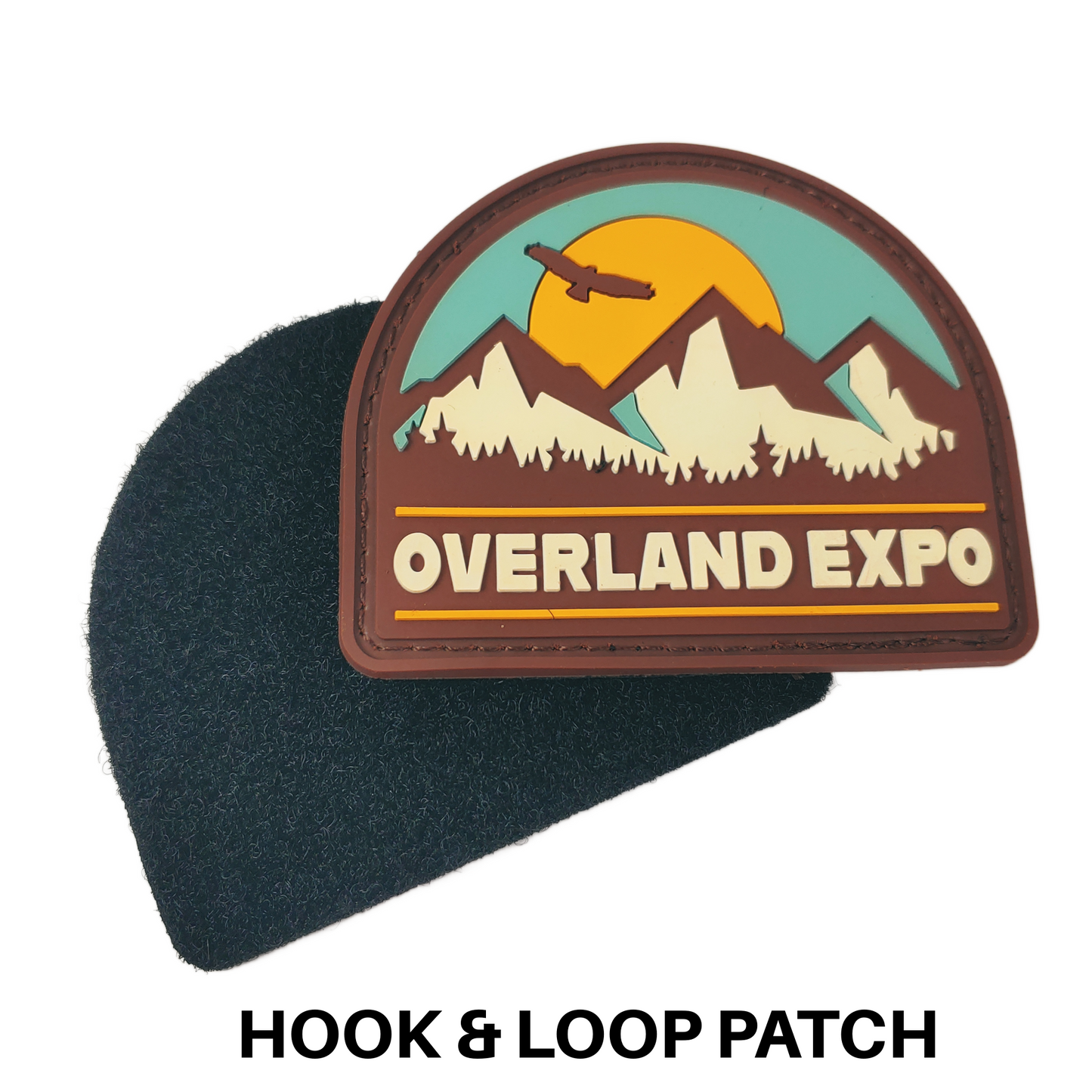 Overland Expo - Rubber Mountain with Bird Patch - Velcro Patch