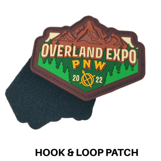Overland Expo - Rubber PNW 2022 Patch - Velcro Patch