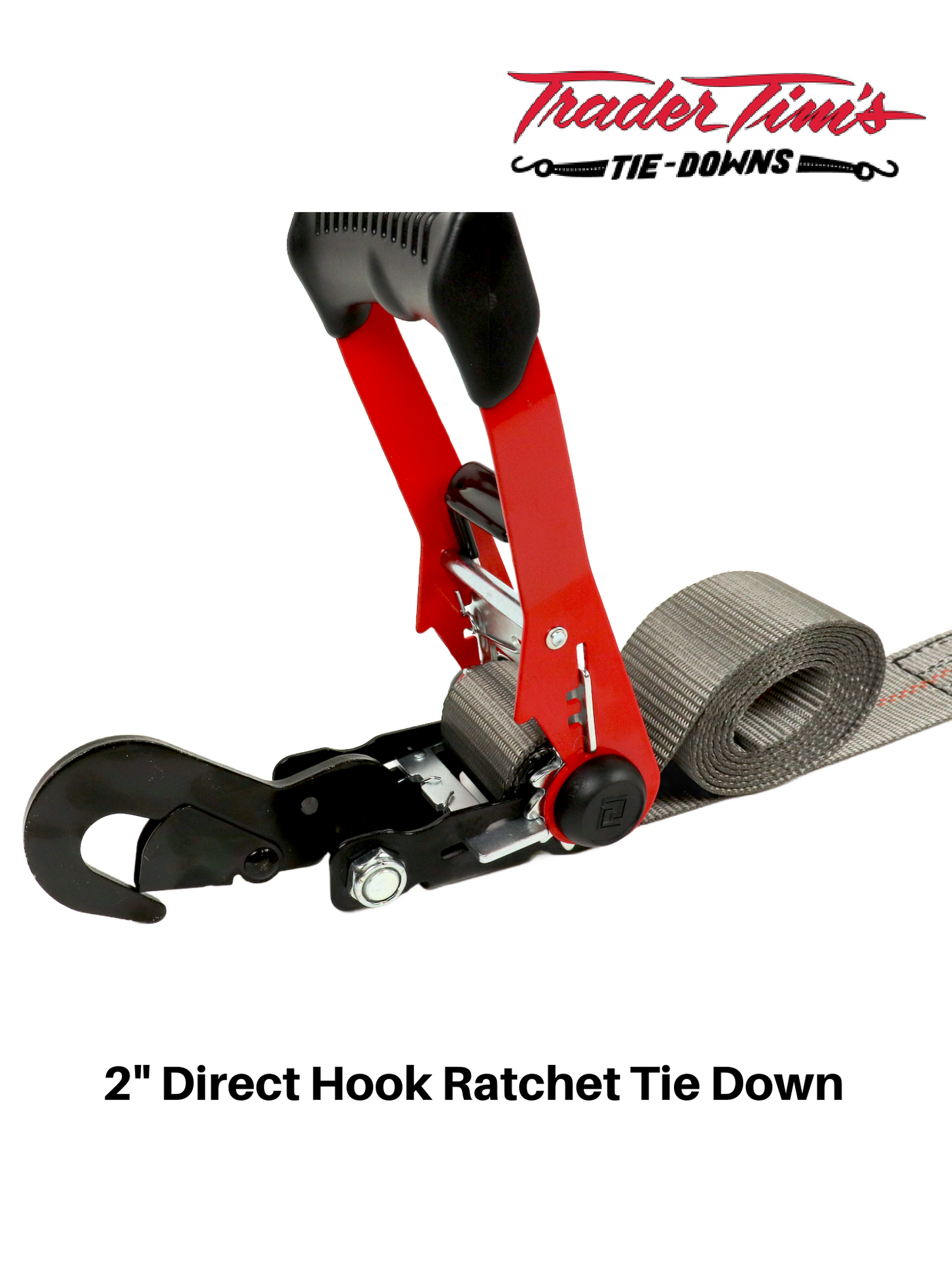 2"x 8' Direct Hook Ratchet Tie Down