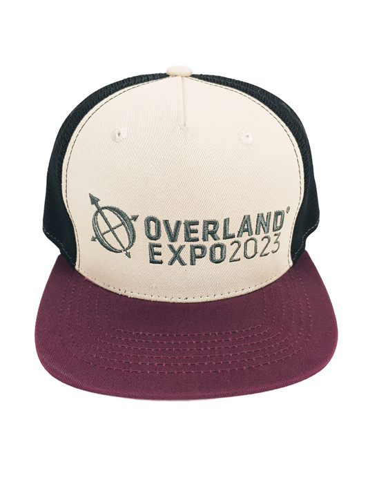 Overland Expo 2022 - Embroidered - Flat Billed Trucker Hat