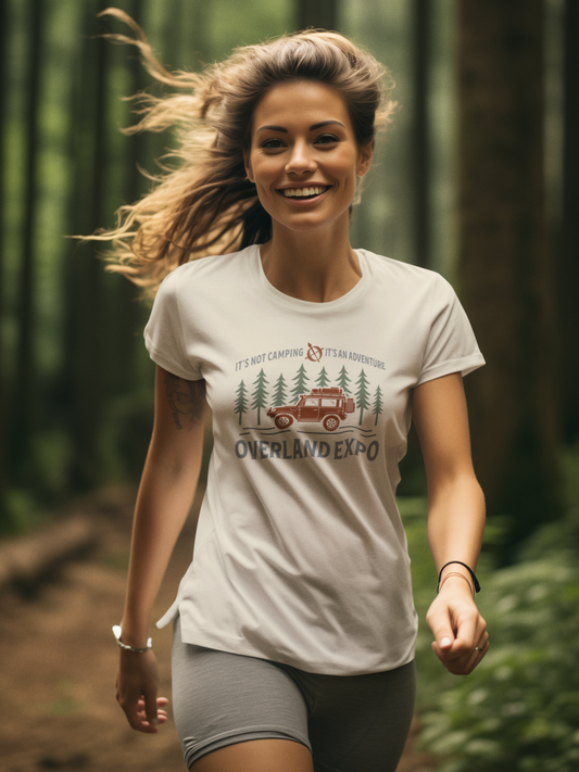 OE - It's Not Camping, It's and Adventure Tee - Ivory Cream