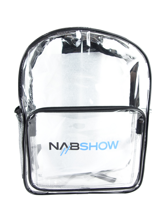 N.A.B Show Clear Backpack with Black Trim