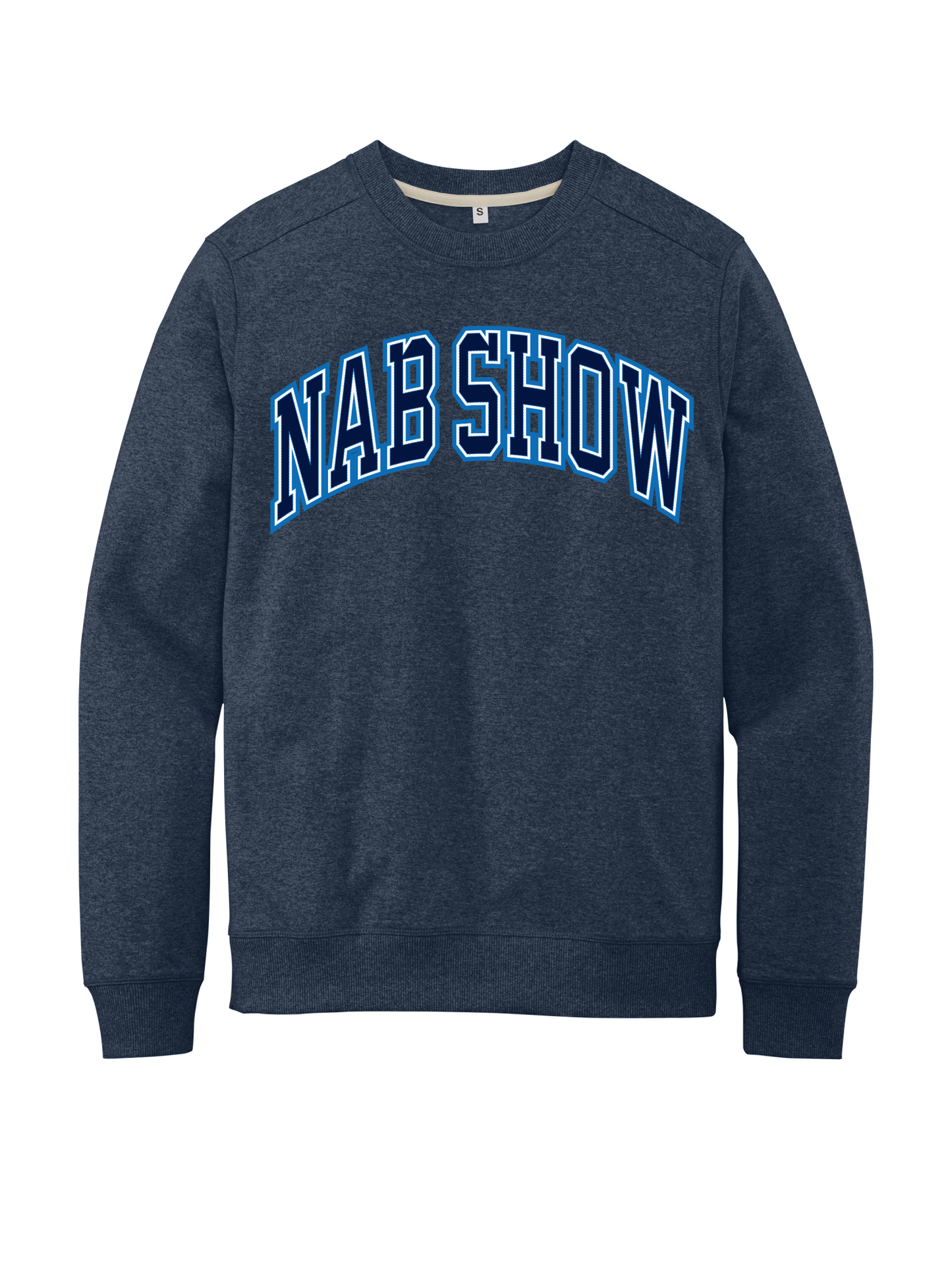 Re-Fleece Crewneck Pullover - Varsity Style - Navy Heather