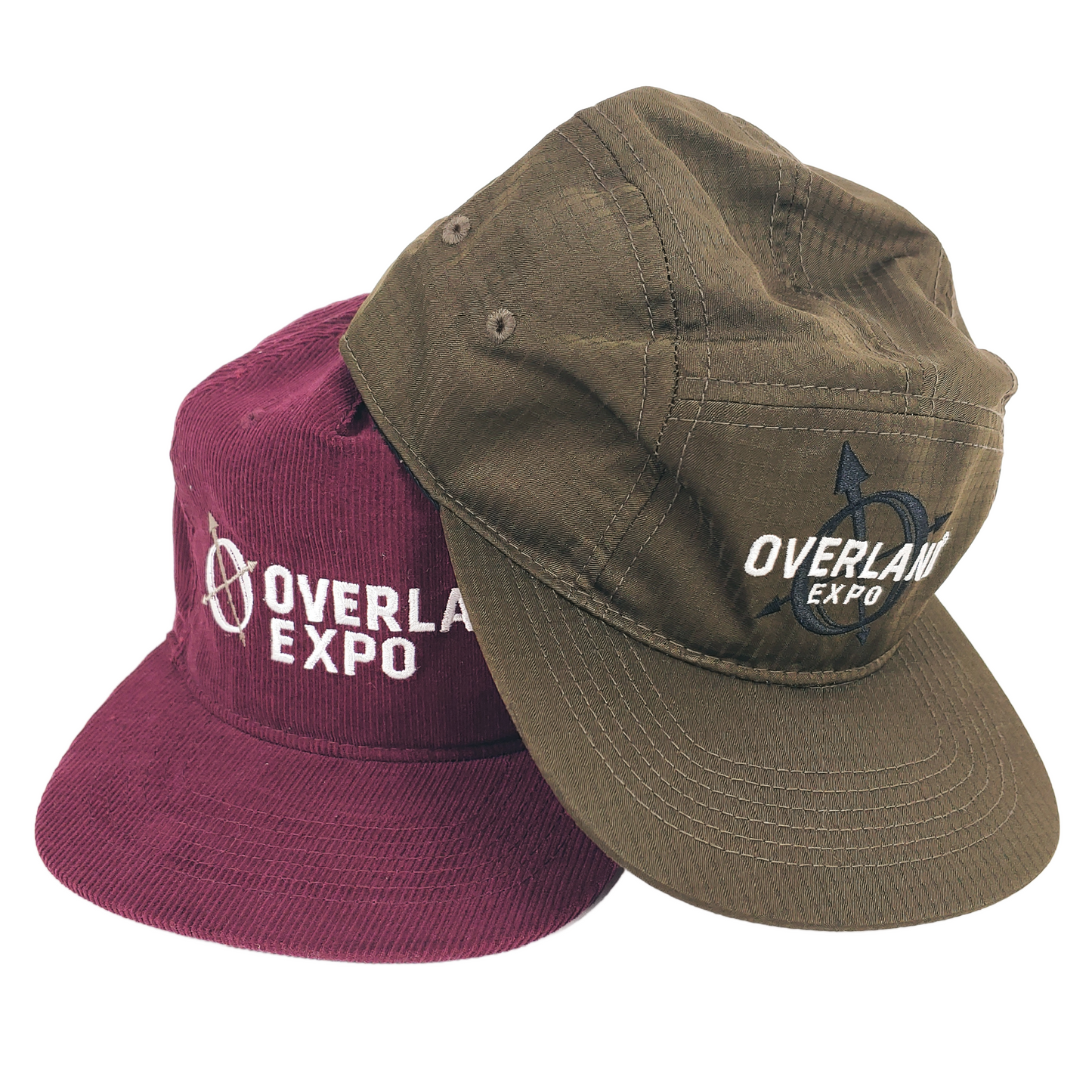 Overland Expo - Embroidered Corduroy Maroon - Flat Billed Hat
