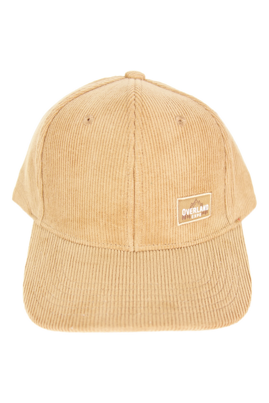 New! Overland Expo - Embroidered Corduroy -Desert Sand - Curved Billed Hat