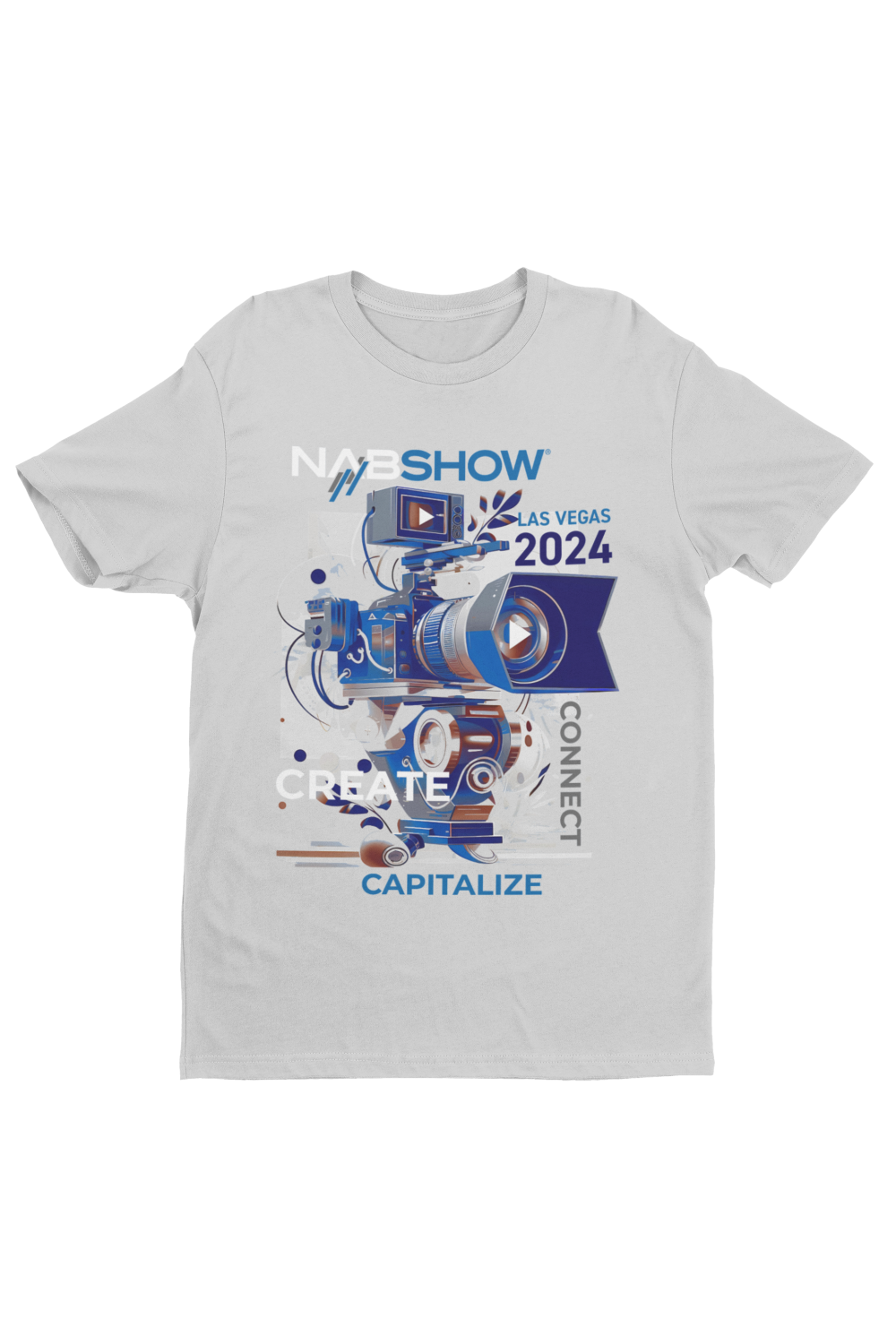 NAB 2024 Production & Film Industry- Silver Crew Neck T-Shirt