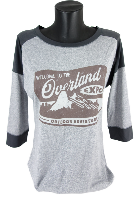 New! Overland Expo - Outdoor Adventure Woman's  Raglan Tee