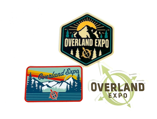 Overland Expo - Velcro Patch, Pin & Sticker Pack 2022