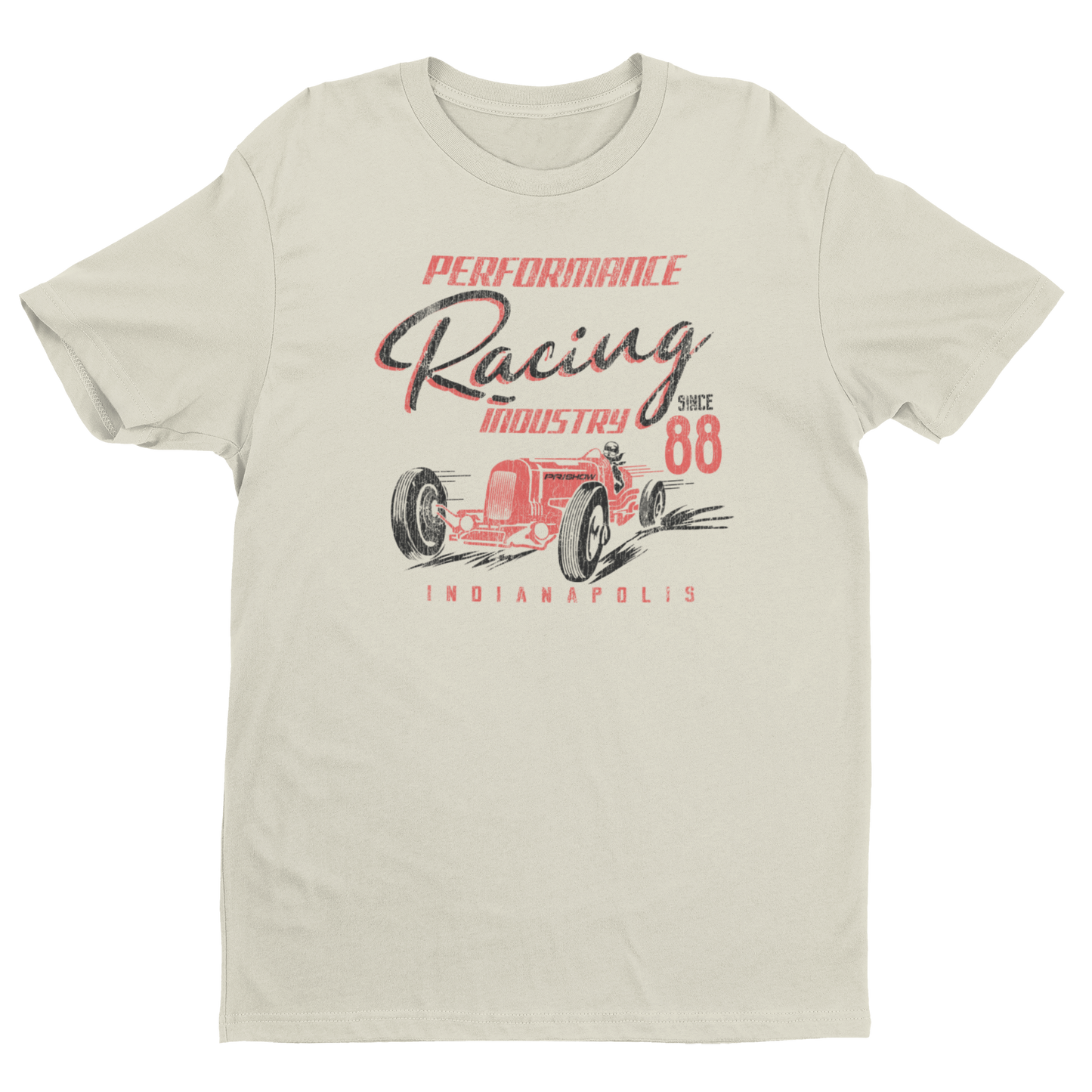 PRI Retro Racer Tee- Bone