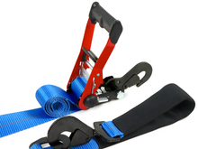 Load image into Gallery viewer, 2” Direct Hook Ratchet Tie-Down with Axle Strap
