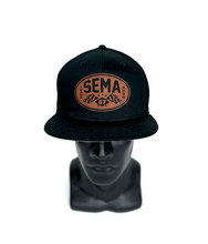 Load image into Gallery viewer, SEMA 2022 Leatherette Flat Bill
